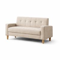 Sofá Tres Cuerpos Astoria Beige Antifluido y Obsequio