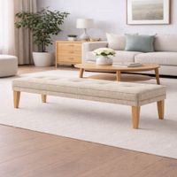 Banqueta Lumiére Beige Antifluido y Obsequio