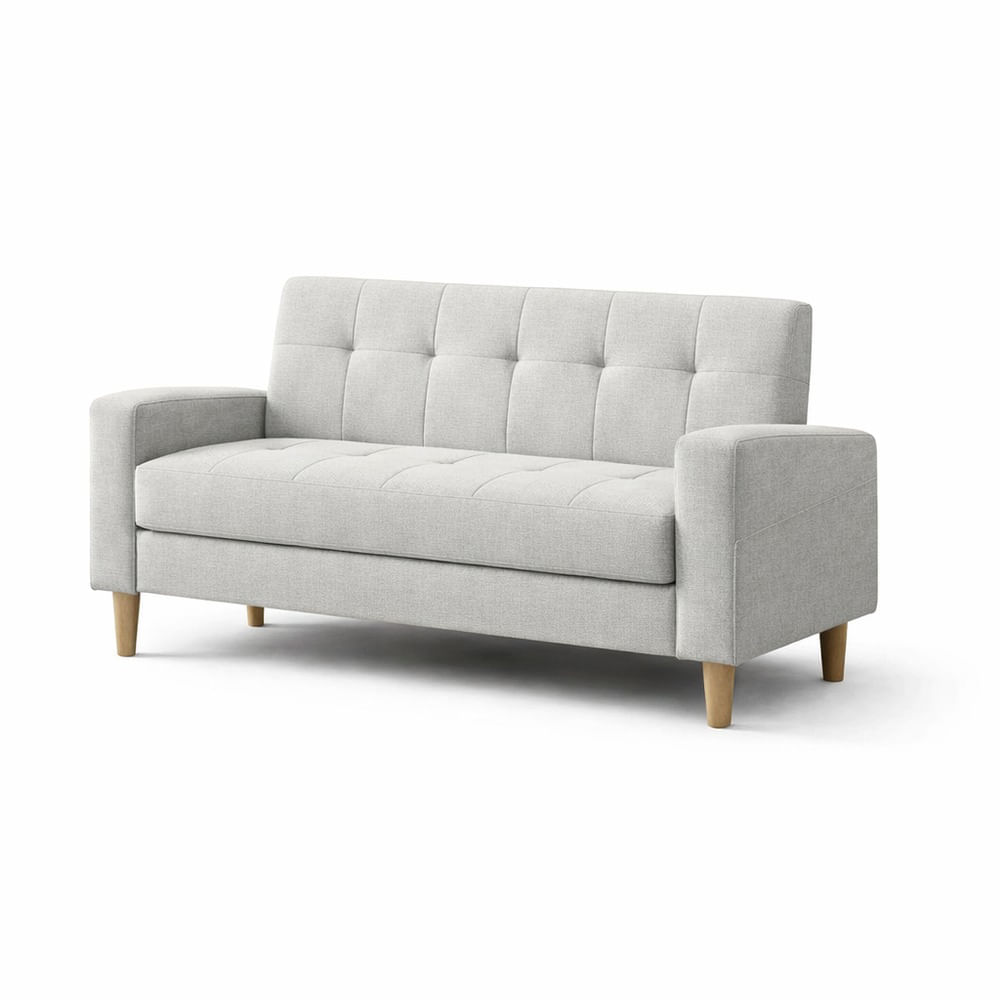 Sofá Tres Cuerpos Astoria Gris Plata Antifluido y Obsequio
