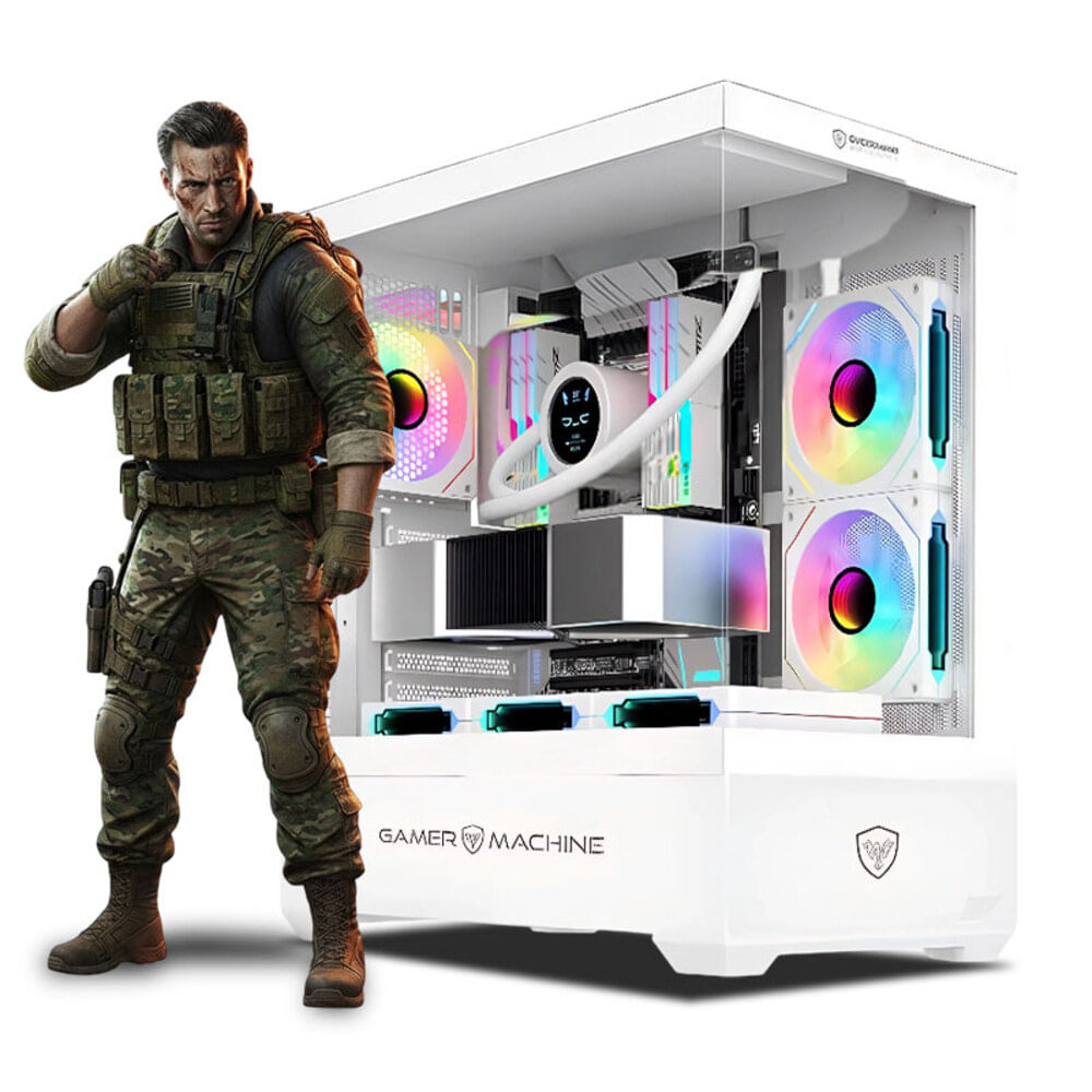 COMPUTADORA CPU GAMER Falkor White Plus Ryzen 7 8700F 16GB DDR5 500GB RTX5060 8GB MI PC LISTA