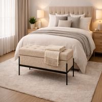 Banqueta Liora Atelier Beige Antifluido y Obsequio