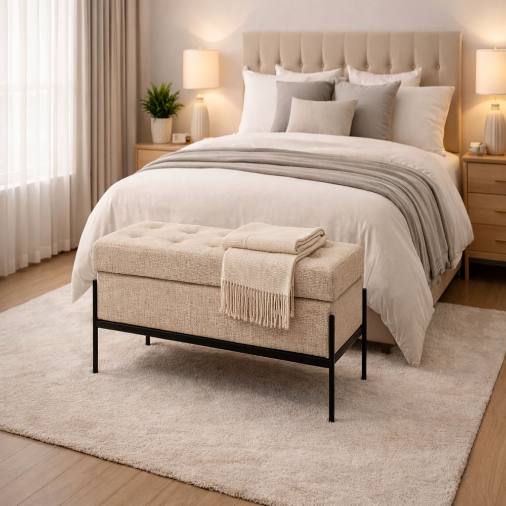 Banqueta Liora Atelier Beige Antifluido y Obsequio