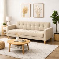 Sofá Dos Cuerpos Verona Beige Antifluido y Obsequio