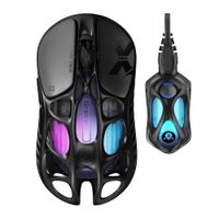Mouse Gamer Inalámbrico, GravaStar Mercury X Pro 32,000 DPI Negro