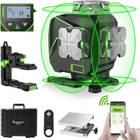 Huepar S04CG Nivel Láser Verde 4x360 grados  con LCD