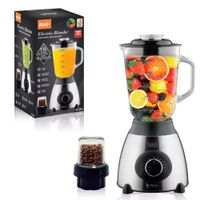 Licuadora Eléctrica Raf 1.5 Litros 1000w Con Molinillo Incluido Negro x 2 Und