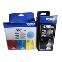 Kit Tinta Brother BT5001  BTD60BK Cyan Magenta Amarillo Negro