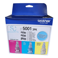 Pack de Tintas Brother BT5001 3pk Cyan Magenta y Amarillo