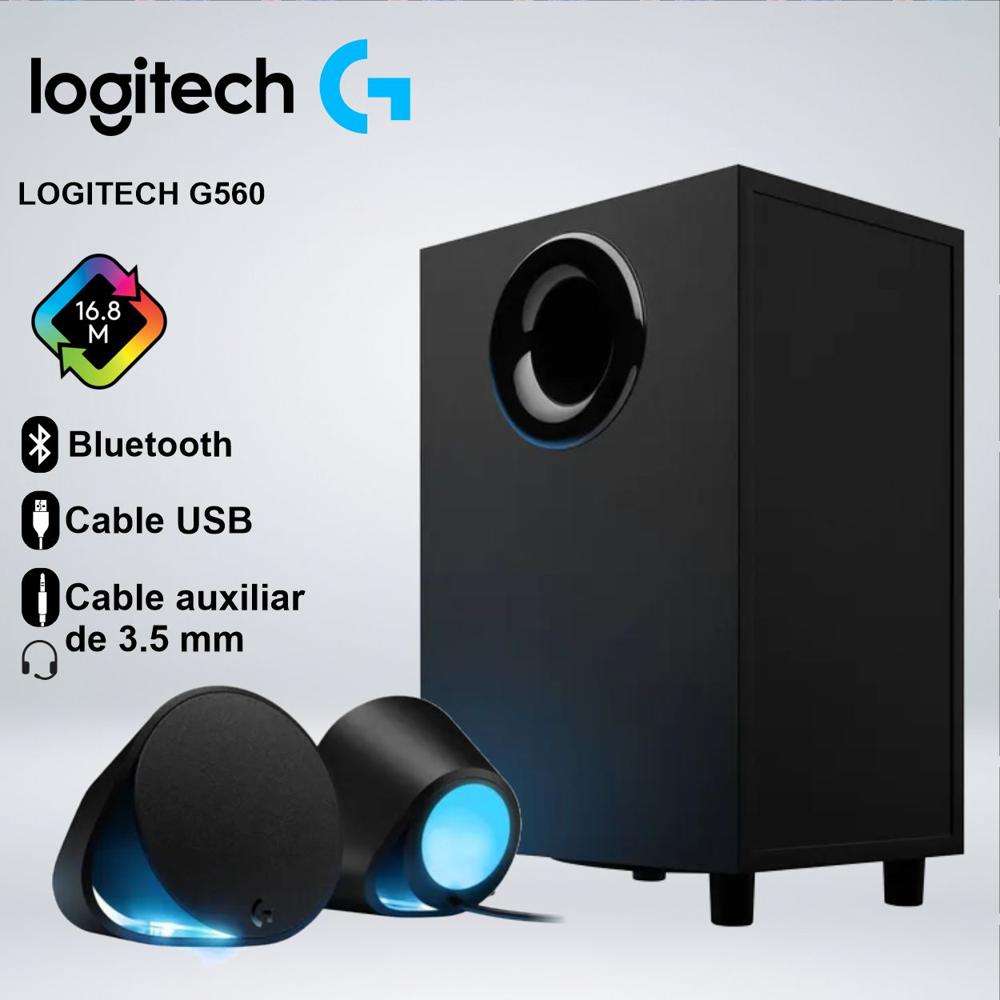 PARLANTES LOGITECH G560 RGB LIGHTSYNC MULTIPLATAFORMA SONIDO ENVOLVENTE