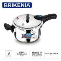 Olla Rápida Brikenia PA-029AR Acero Inoxidable 9 Litros