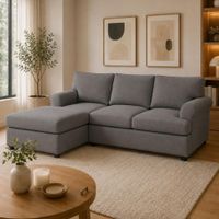 Sofa Modular Ari Gris Oscuro Banqueta de Regalo