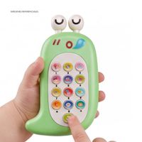 Juguete Celular Musical Interactivo en forma de Caracol para Bebé - Verde