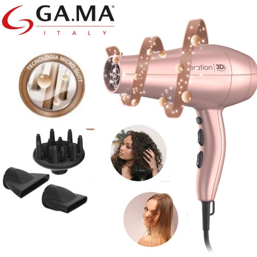 Secadora de Cabello Gama Diva 3D KERATION Rosado