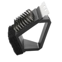 Cepillo Doble Para Parrilla Pro Grill Negro