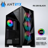 CASE ANTRYX RX-250 USB30 FRGB FAN X4 VIDRIO TEMPLADO AC-RX250KFR