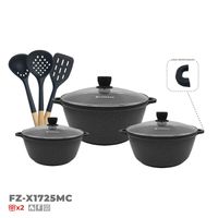 Set de ollas ultra granito 9 pzas FZ-X1725MC FINEZZA