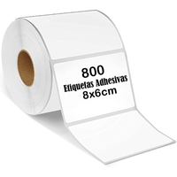 Rollo 800 Etiqueta Termica Adhesiva 8x6cm