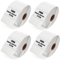 Rollo 1000 Etiqueta Termica Adhesiva 5x3cm Pack 4 Rollos