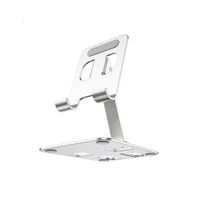 Soporte de Escritorio Hoco Metálico Plegable para Celular y Tablet Plata DH14