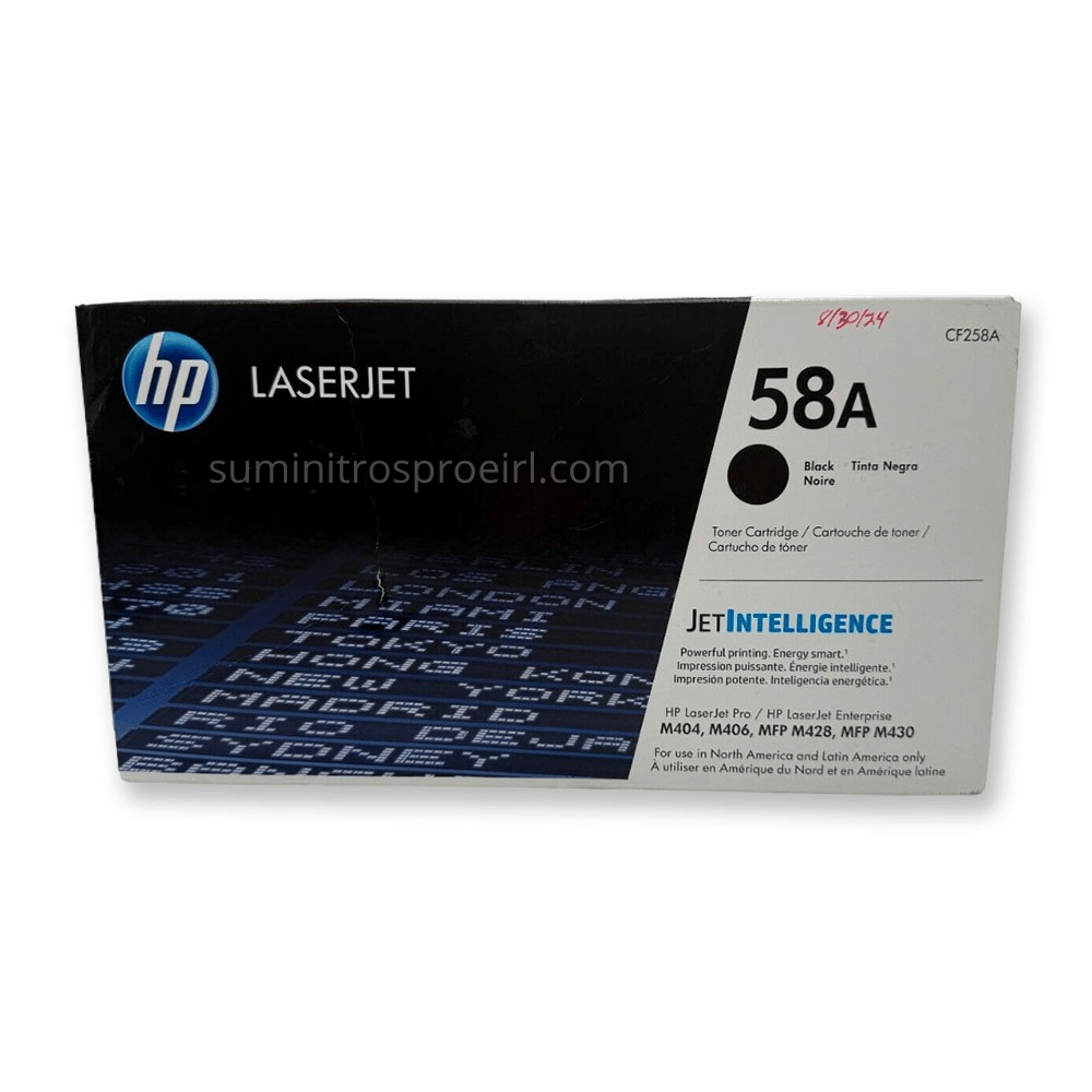 TONER HP CF258A 58A L.J.P M404 NEGRO ORIGINAL