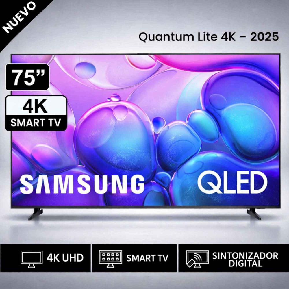 Televisor Samsung QLED 75 Pulg Smart TV 4K QN75Q6FAAGXPE- Nuevo 2025