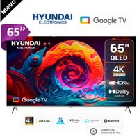 Televisor Hyundai 65  HYLED6513 GOOGLE TV UHD 4K QLED Gris