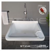 Combo Lavarropas De Fibra De Vidrio STBL6045 + Llave Laurent STW-01 + Desagüe C/Trampa Corrugada
