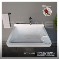 Combo Lavarropas De Fibra De Vidrio STBL6045 + Llave Asiri R-02 Rumi + Desagüe C/Trampa Corrugada