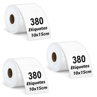 Rollo 380 Etiqueta Termica Adhesiva 10x15cm Pack 3 Rollos