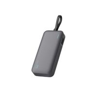 Power Bank Cuktech CP24 10000mAh 40W con Cable Integrado Carga Rápida Gris