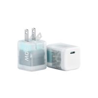 Cargador de Pared Cuktech AC30S Mini GaN 30W USB-C Carga Rápida Transparente