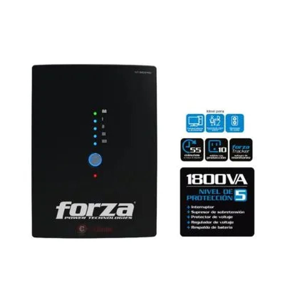 UPS FORZA NT-1802PRO INTERACTIVA 1800VA900W 10TOMAS