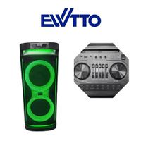 Parlante EWTTO Escenario Inalámbrico 500 Watts 5400mAh BT-AUX-USB-TF - Micrófono ET-P5685MBC