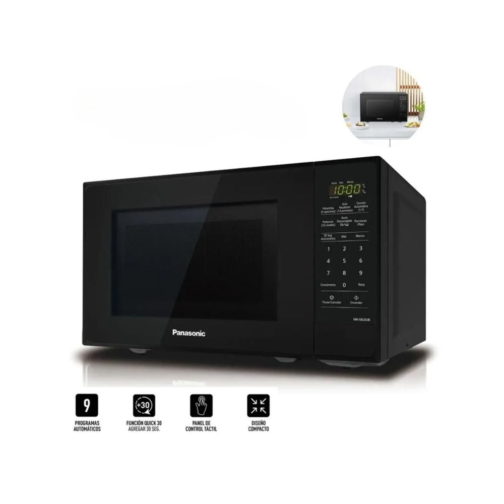 Microondas PANASONIC 20 Litros NNSB25JB con 9 Programas