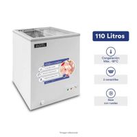 Congelador Ilumi Tapa Vidrio de 110 LTS - TF-1100