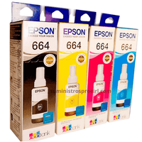 Tinta Epson T664 Pack 4 Colores