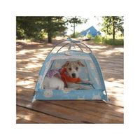 CASA CARPAS PARA MASCOTAS - TALLA M - CELESTE