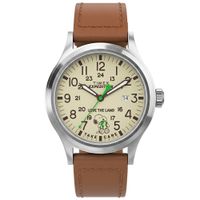 Reloj Timex Expedition Scout X Peanuts TW4B25000 Snoopy Luz Indiglo Fecha Correa de Cuero