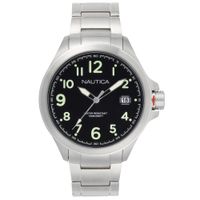 Reloj Nautica Glen Park NAPGLP005 Fecha Acero Inoxidable Dial Negro