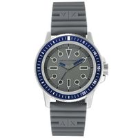 Reloj Armani Exchange Leonardo AX1862 Acero Inoxidable Correa Silicona y Dial Gris