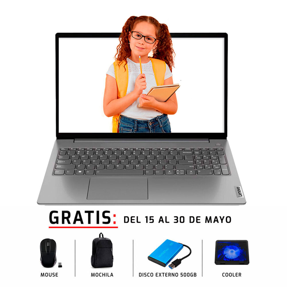 Laptop Lenovo V15 G4 15.6'' Core i3 1315U 8GB 500GB gris