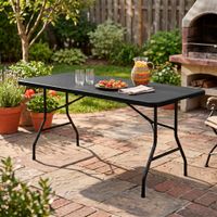 Mesa Catering Plegable Orange Negro 180cm