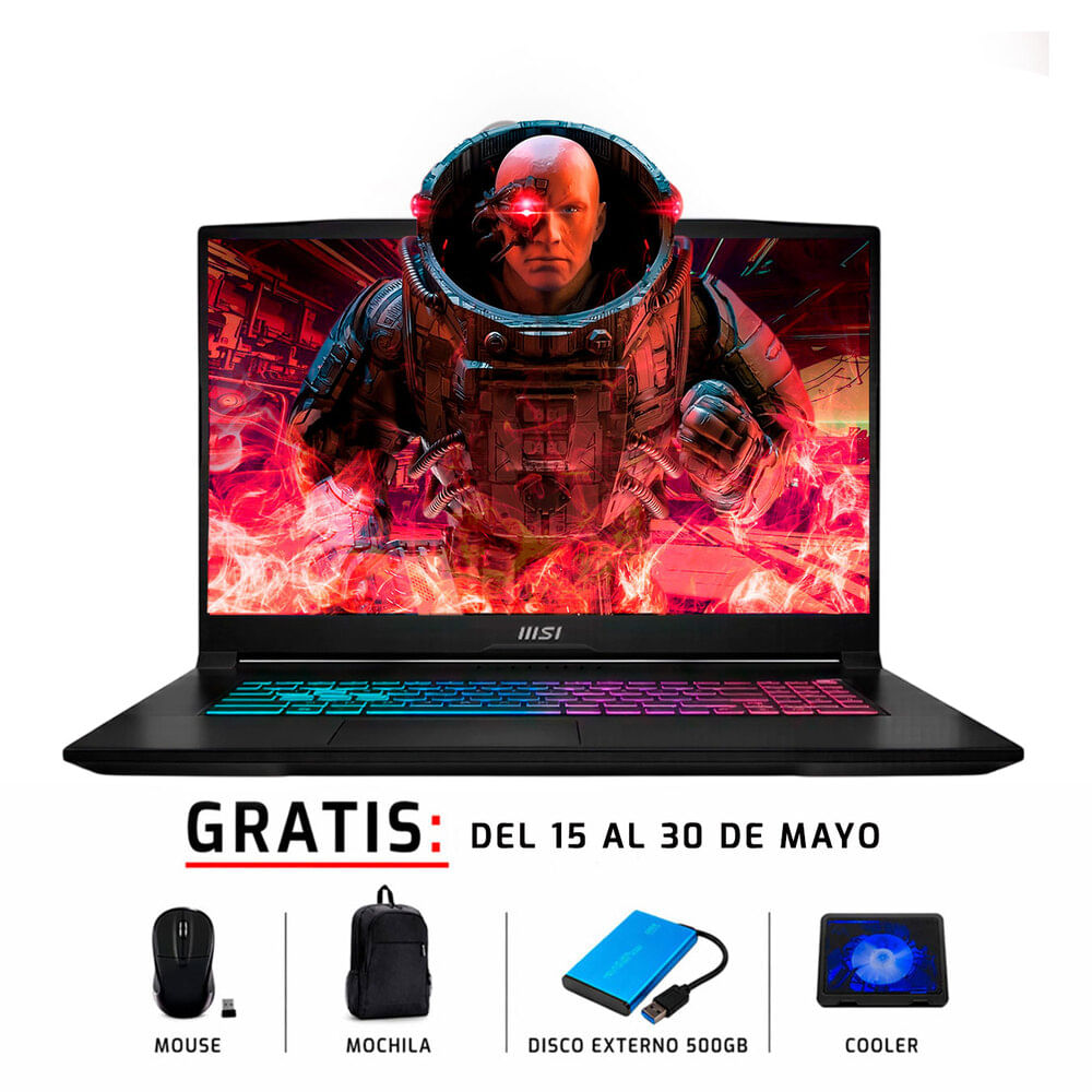 Laptop MSI KATANA 17 B13VFK 17.3 Intel Core i7 13620H 44GB DDR5 1TB RTX4060 8GB