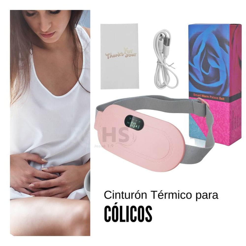 Cinturón Térmico Inteligente Para Cólicos Menstruales - Rosado