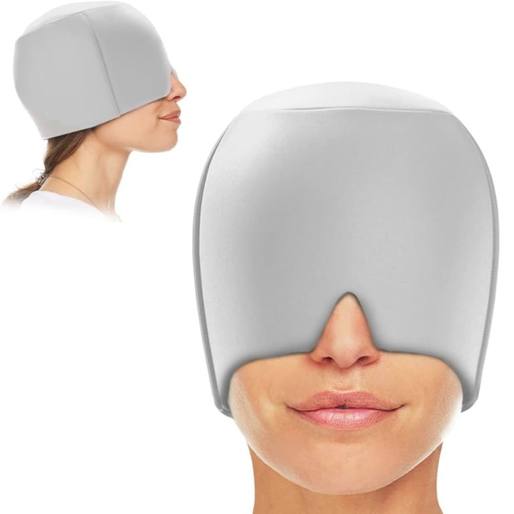 Gorro De Gel Para Alivio De La Migraña - Plomo