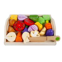 Juguete Montessori de Verduras Cortables de Madera