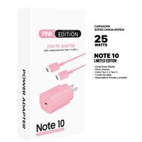 CARGADOR SUPER CARGA 25W ROSADO GEN.