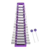Instrumento Xilofono Morado de Aluminio de 15 notas