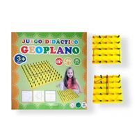 Juego Didáctico Geoplano de Madera
