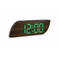 Reloj Digital Led 21Cm Despertador Moderno Pantalla Luminosa Usb Decorativo